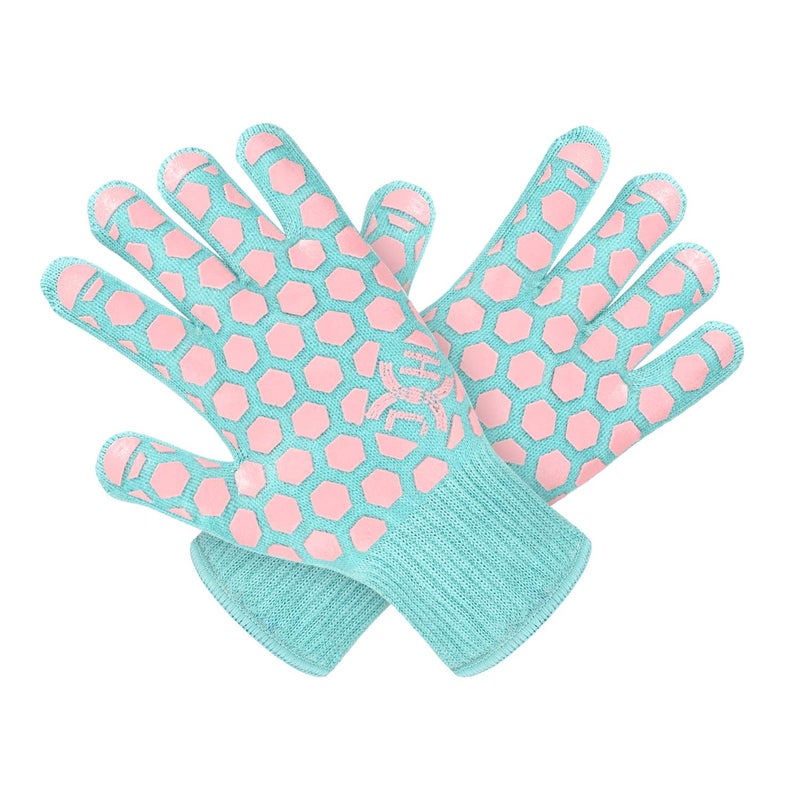 JH J H Heat Resistant Oven Glove: EN407 Certified 932 Â°F BBQ & Oven Mitts for Grlling, Baking, Kitchen, Camping,Fireplace Indoor&Outdoor 1 Pair - Image 1